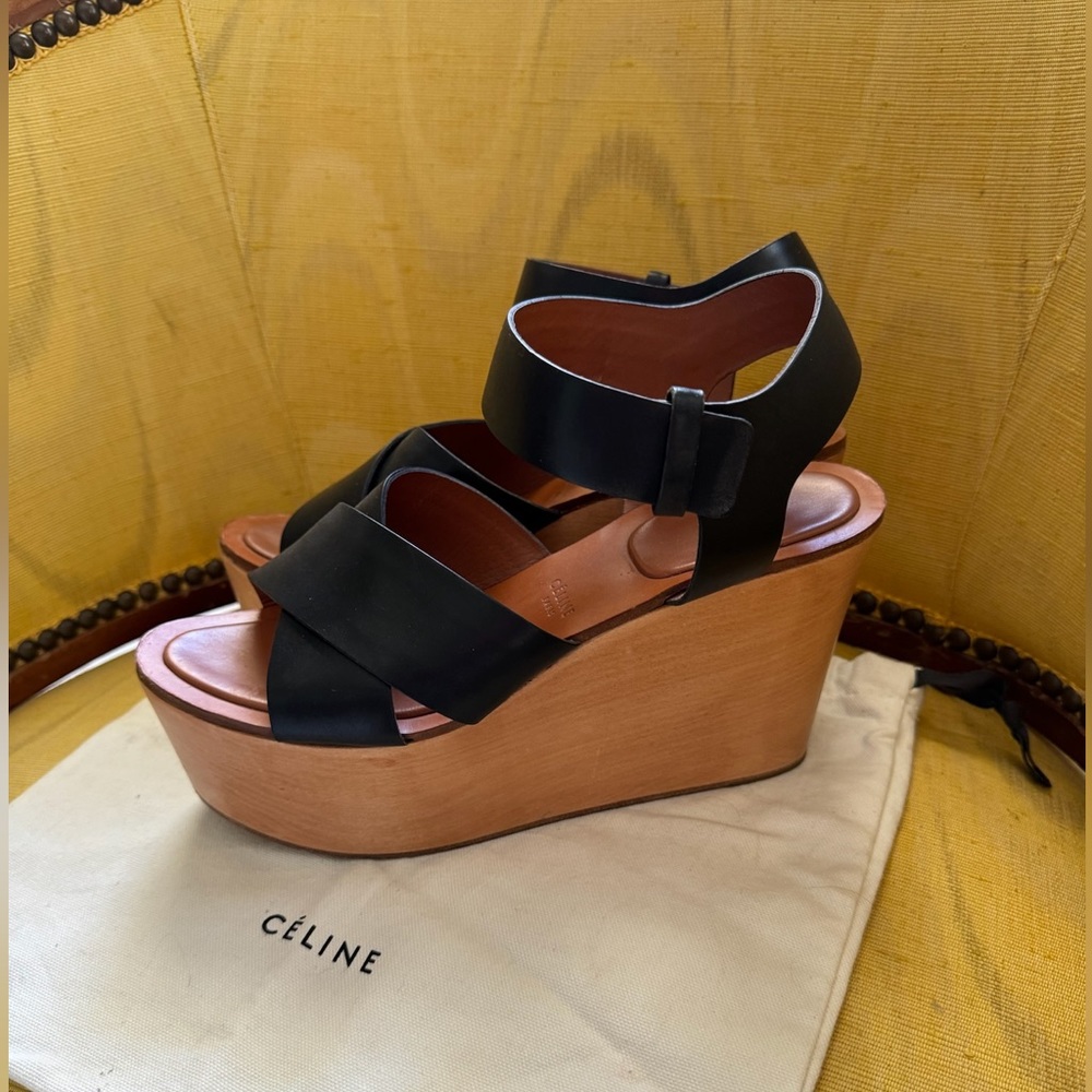 Celine Patent Leather Sandals